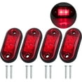 thumbnail image 1 of Paquete de 4 luces LED de posición laterales, delanteras y traseras, universales, 12 V/24 V, para coche, camión, remolque, color rojo., 1 of 5