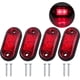 thumbnail image 1 of Paquete de 4 luces LED de posición laterales, delanteras y traseras, universales, 12 V/24 V, para coche, camión, remolque, color rojo., 1 of 5