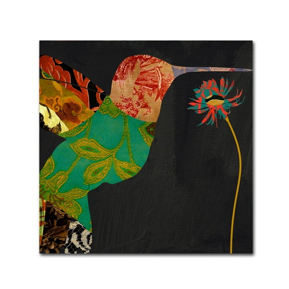 Color Bakery 'Hummingbird Brocade IV' Canvas Art