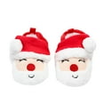 thumbnail image 2 of Aayomet Shoes for Boys Footwear Winter Warm Floor Shoes Soft Sole Indoor Warm Santa Toddler Shoes (White, 4 ), 2 of 4
