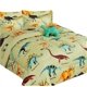 thumbnail image 2 of Juego de edredón para niños y niñas, cama en bolsa con estampado de dinosaurios en color topo, fácil de lavar, tamaño individual, 6 piezas, ropa de cama súper suave decorativa, 2 of 3