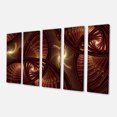 thumbnail image 2 of Designart 'Brown Symmetrical Fractal Pattern ' Floral Canvas Art Print, 2 of 3