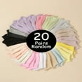 thumbnail image 1 of DEELLEEO 10 Pairs Candy-Colored Children‘s Socks  Solid Color Breathable Comfortable Casual Short Socks For Daily Wear And Outfits  Random Colors, 1 of 7