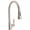 satin nickel, variant on Rohl Michael Berman Gotham Single Hole Side Lever Pulldown Kitchen Faucet In Satin Nickel