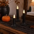 thumbnail image 5 of Led Lights for Decor, Battery Operated Taper Candles Flickering Flame Small Beige 4X2 Inch Led Halloween Lights, for Indoor Halloween Table, Window, Party Table Decorations, for, 5 of 6