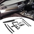 thumbnail image 4 of FAGINEY 9pcs Carbon Fiber Car Interior Decor Trim Kit Fit For 5 Series F10/F18 LCI 2010-2016 Without Auto Start/Stop Button RHD, 4 of 8