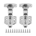 thumbnail image 3 of Door Hinge, Lengthen Hydraulic Rod Thicken Base Material Enough Durable Stainless Steel Cabinet Hinges For Kitchen Bathroom ANGGREK Otros, 3 of 8
