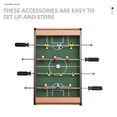 thumbnail image 3 of DECORNIJIA 6Pcs Foosball Ball Table Accessories Abs White Mini Design For Family Entertainment, 3 of 8