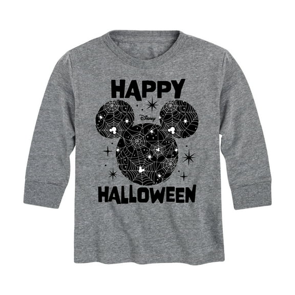 Mickey & Friends - Spiderweb Logo - Toddler And Youth Long Sleeve Graphic T-Shirt