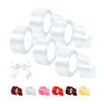 thumbnail image 3 of Set 5 Rollos Listón 4cm De Ancho Blanco Satinado Decoración Eo Safe Imports Color Blanco, 3 of 5