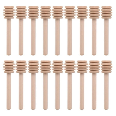 

HOMEMAXS 25 Pcs Wooden Honey Mixing Stirrer Honey Stirring Rods Honey Stirrer Sticks