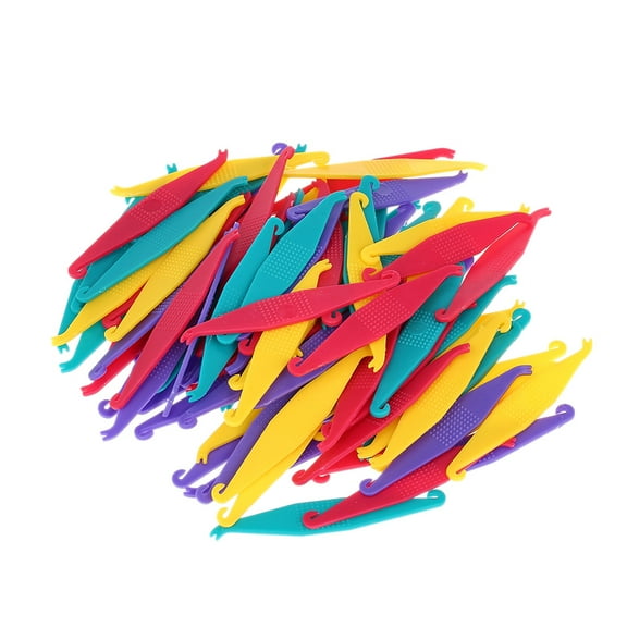 Pack of 100 Mixed Color Disposable Orthodontic Elastic Placers - Ideal for Braces and Rubber Band Placement