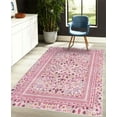 thumbnail image 4 of Floral Decorative Rug, Vintage Design Blooming Garden Petals and Botanical Summer Thrill Details, Quality Carpet for Bedroom Dorm and Living Room, 6 Sizes, Baby Pink, by Ambesonne, 4 of 4
