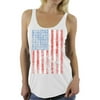 Awkward Styles Women's USA Flag Distressed Graphic Racerback Tank Tops 4th of July Independence Day