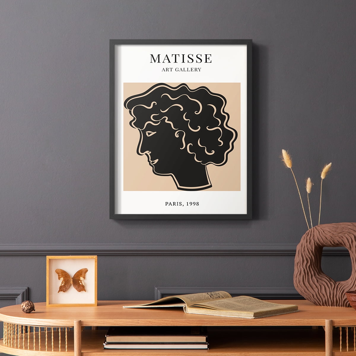 Matisse CXXI Framed Print in Black Solid Wood 8 x 10 Framed Print