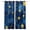 Blue, variant on Blue Starry Sky Blackout Curtains for Bedroom Living Room Darkening Curtains 63 Inches Long Yellow Star Abstract Art Window Curtain 2 Panels Set Insulated Window Treatment Grommet Drapes 42"x63"