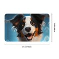 Bathroom Rugs Mat Playful Smile Cute Dog Entryway Indoor Door Mat