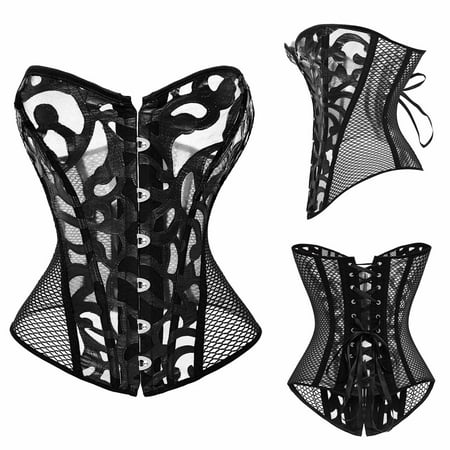 pxiakgy shapewear for women tummy control women s mesh corset cutting push-up belt waist trainer burner black + 3xl