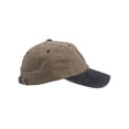 thumbnail image 3 of Top Headwear Pigment Dyed Low Profile Adjustable Baseball Cap - Khaki/Black, 3 of 4
