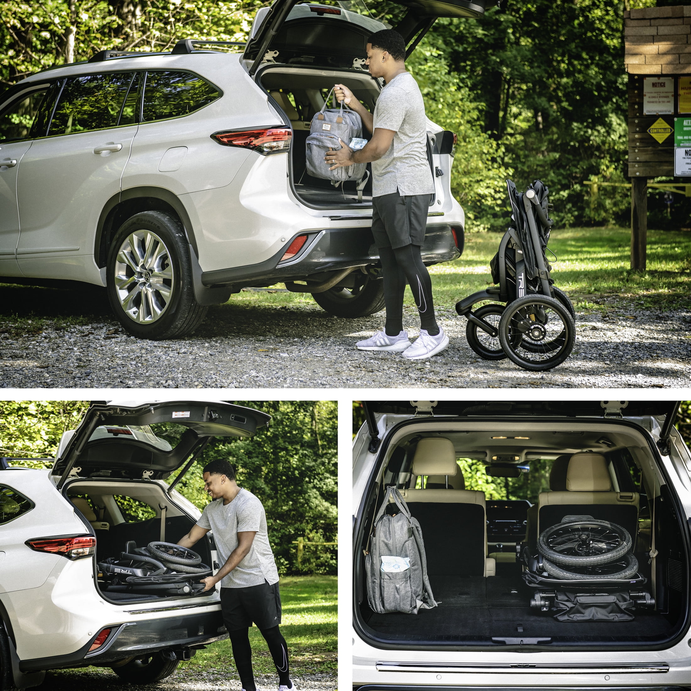 Chicco TRE Jogging Stroller, Lightweight Aluminum Frame, Hand-Brake and Pneumatic Rear Tires, Accepts any Chicco Infant Car Seat - Galaxy (Black), New