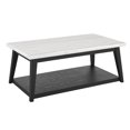 thumbnail image 5 of Steve Silver Vida Modern Genuine Marble Top 48" Rectangle Coffee Table, White, 5 of 8