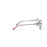 Bio Eyes Women's Hazel Square Prescription Eyeglasses with Case, Pink/Gold