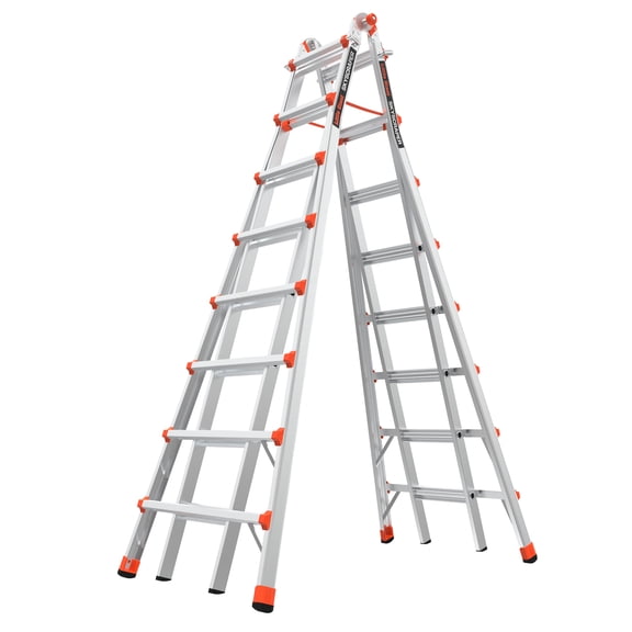 Little Giant Skyscraper 15, 300 lbs Rated, Aluminum Adjustable Stepladder from 8' to 15'