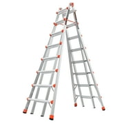 Little Giant Skyscraper 15, 300 lbs Rated, Aluminum Adjustable Stepladder from 8' to 15'