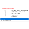 thumbnail image 2 of Rear Shock Absorber - Compatible with 2015 - 2022 Ram ProMaster City 2016 2017 2018 2019 2020 2021, 2 of 2