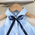 thumbnail image 4 of 0-5Y Children Clothing Girls Outfits Sets Fashion Lace Up Halter Stripes Top and Navy Skirts 2pcs Kids Sets For Girls, 4 of 8