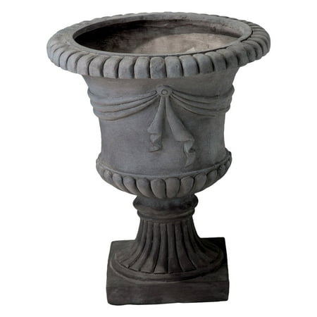 Antique Grey Zeus 20.5 in. Urn Planter (Best Plants For Porch Urns)