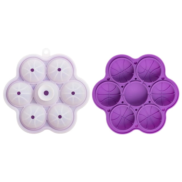 Molde de Hielo Esférico, Molde de Silicona con Tapa, Creador de Bolas de Hielo Redondas con Cavidades Grandes de 6 cm para Whisky, Cócteles y Bebidas