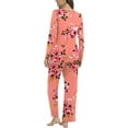 thumbnail image 3 of DreamFish Fall-Winter Womens 2 Piece Long Sleeves Pajama Sets with Comfy Long Pants Ladies Lounge Sleepwear with Pockets, 3 of 5