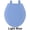 Light Blue, variant on Wood Toilet Seat with Non Slip Grip Tight Bumpers, Standard Heavy Duty Wooden Bathroom Toilet Seat and Lid Set, Burgundy