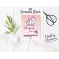 thumbnail image 3 of Darling Souvenir Pink Birthday Invitation Card Printable Elegant Fill or Write In Blank Party Invites 28 Pcs 5 x 7 Inches, 3 of 5