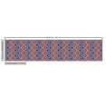 thumbnail image 2 of Ambesonne Ethnic Fabric by the Yard Upholstery, Checkered Floral Dotted, 10 Yards, Multicolor, 2 of 4