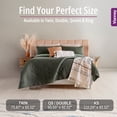 thumbnail image 3 of Vianney - Twin Comforter - 71x93 Inches - Reversible Olive Bedding with Triangular Quilt Pattern - Lightweight and Breathable Year-Round Blanket, 3 of 8