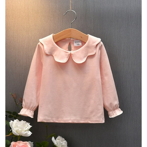 Vêtements d'Automne pour Tout-Petites Fille, Manches Longues, Hauts de Fête, T-Shirt, Chandail