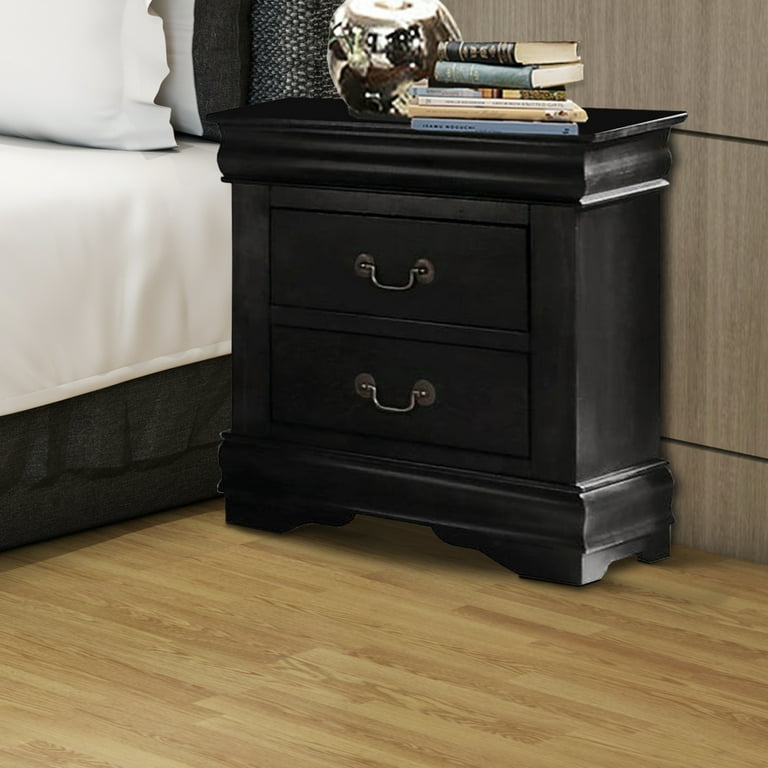 Acme Louis Philippe 2-Drawer Nightstand, Multiple Finishes