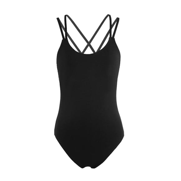 Eigraketly Ropa de baile de ballet agradable para la piel para una experiencia de baile cómoda y segura Leotardo de danza ballet Traje de baño Negro S