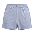 thumbnail image 2 of WAGUTH Athletic Sweat Shorts for Women Elastic Waist Wide Leg Summer Beach Shorts Loose Fit Daily Loungewear Running Shorts, 2 of 7