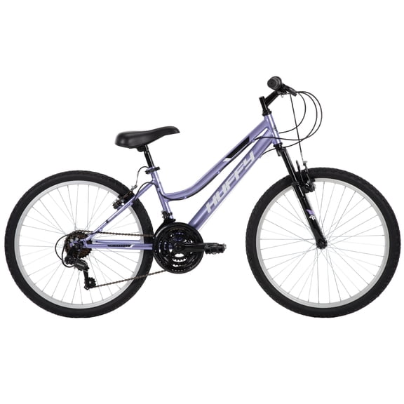 Huffy 24" Rock Creek Mountain Bike, Fits Riders 58” - 70”, Purple, Adult, Women's