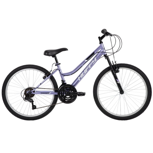 Huffy 24" Rock Creek Mountain Bike, Fits Riders 58” - 70”, Purple, Adult, Women's