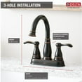 thumbnail image 2 of DELTA FAUCET CO 25984LF-OB-ECO Bronze 2Hand Lav Faucet, 2 of 5