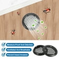 thumbnail image 4 of Uxcell Circular Air Vents, Round Mesh Hole Inclined Soffit Vent Stainless Steel Dual Panel Round Mesh Hole Louver Black 65mm, 4 of 7