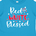 thumbnail image 4 of Inktastic 4th of July Red White Blessed Fireworks Boys or Girls Toddler T-Shirt, 4 of 5