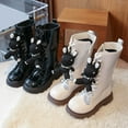 thumbnail image 5 of Little Girls Long Boots Fashion Mid Calf Boots Rabbit Winter Footwear Kids, 5 of 8