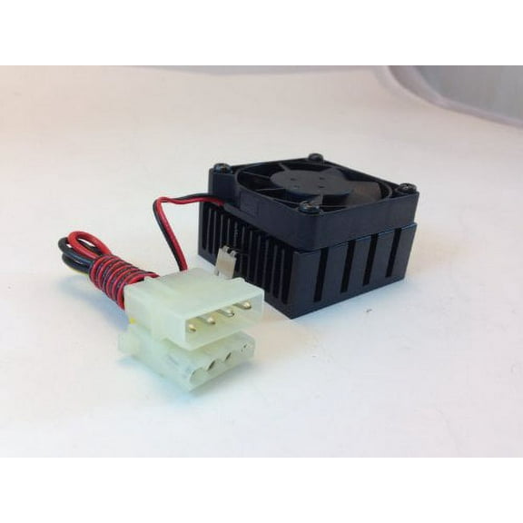 CES CPU COOLING FAN W/HEATSINK, 50mm Sq. FAN, 50mm X 50mm X 30mm Heatsink & Fan, DUAL 4 PIN CONNECTORS