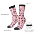 thumbnail image 4 of Rateoe 2336109497 for Women Casual Calf Socks - Cute Crew Socks - Thin Soft Above Ankle Socks Size 5-11, 4 of 6