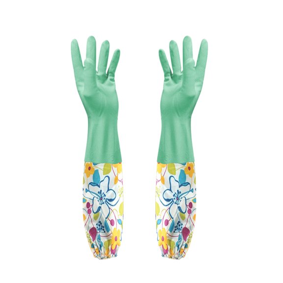 Bewildely Guantes de Guantes impermeables de látex Herramienta de limpieza para fregar Platos para el hogar Suministros de de ropa Suministros de limpieza para el hogar